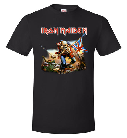 Iron Maiden Heavy Metal Band Graphic T-Shirt Black / S - TDL-APPAREL