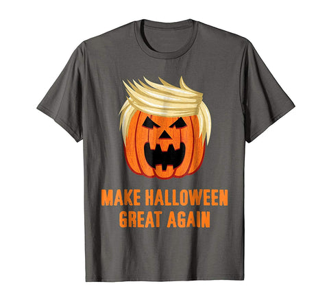 tdlapparel Make Halloween Great Again Funny Trumpkin T-Shirt Short Sleeves Men / Dark Chocolate / S T-Shirt - TDL-APPAREL