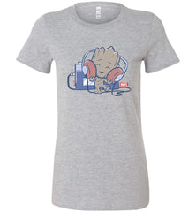 Funko Women's Super Cute Tees: Guardians-Groot-Tape Deck  - TDL-APPAREL