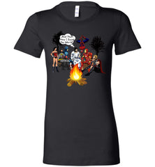 Jesus Superheroes Campfire T Shirt How I Saved The World  - TDL-APPAREL