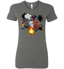 Jesus Superheroes Campfire T Shirt How I Saved The World  - TDL-APPAREL