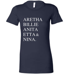 Female Legend T-Shirt: Soul and Jazz, Aretha, Nina, Billie, Etta, Anita  - TDL-APPAREL