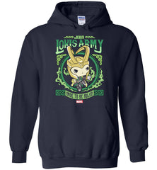 Funko Men's Pop Hoodie  Marvel - Loki's Army Poster  - TDL-APPAREL