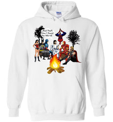 Jesus Superheroes Campfire Hoodie How I Saved The World