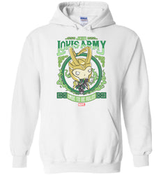 Funko Men's Pop Hoodie  Marvel - Loki's Army Poster