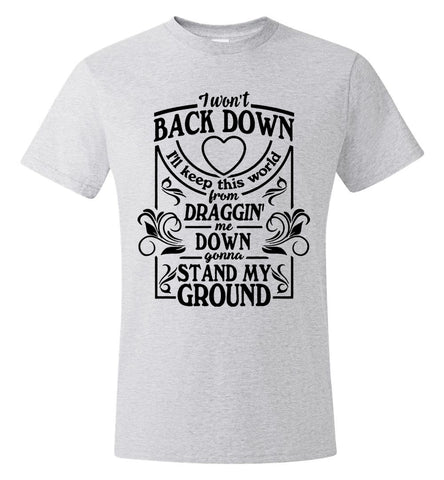 Tom Petty Inspired Won't Back Down Tribute T Shirt