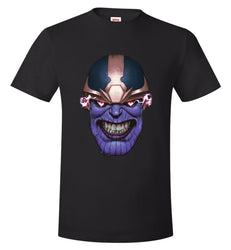 Marvel Thanos Grinning Face Graphic T-Shirt