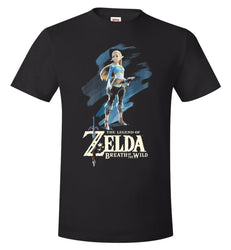 Nintendo Men's Breath Of The Wild Zelda Paint T-Shirt