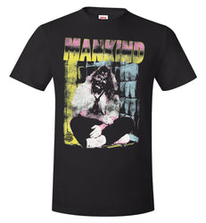 Mankind Mr Socko Mick Foley WWE Mens Black T-shirt