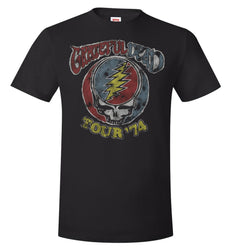 Grateful Dead Tour 74 Vintage Adult T-Shirt