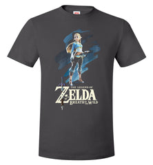 Nintendo Men's Breath Of The Wild Zelda Paint T-Shirt  - TDL-APPAREL