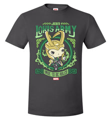 Funko Men's Pop T-Shirts: Marvel - Loki's Army Poster  - TDL-APPAREL