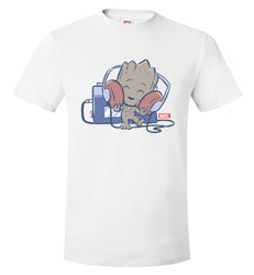 Funko Mens Super Cute Tees: Guardians-Groot-Tape Deck
