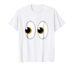 tdlapparel Halloween Eyes Emoji TShirt - Costume for Side Eye Emoji Tee T-Shirt - TDL-APPAREL