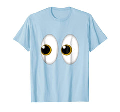 tdlapparel Halloween Eyes Emoji TShirt - Costume for Side Eye Emoji Tee T-Shirt - TDL-APPAREL