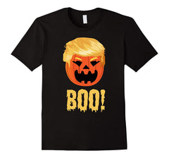 tdlapparel Funny Halloween Trumpkin BOO! Donald Trump Pumpkin T Shirt T-Shirt - TDL-APPAREL