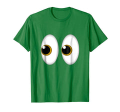 tdlapparel Halloween Eyes Emoji TShirt - Costume for Side Eye Emoji Tee T-Shirt - TDL-APPAREL