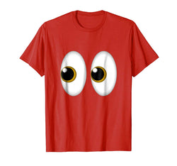 tdlapparel Halloween Eyes Emoji TShirt - Costume for Side Eye Emoji Tee