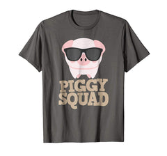 tdlapparel Pig Lover Gift Cute Pig Funny Piggy Squad Pajama T-Shirt T-Shirt - TDL-APPAREL