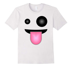 tdlapparel Halloween Ghost Emoji Shirt - Great Costume for Ghost Emoji