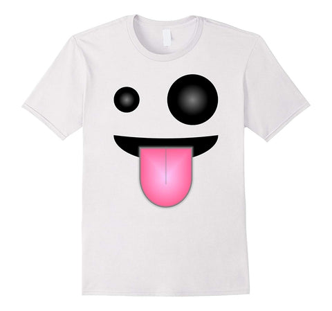 tdlapparel Halloween Ghost Emoji Shirt - Great Costume for Ghost Emoji Short Sleeves Men / Black / S T-Shirt - TDL-APPAREL
