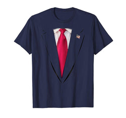 tdlapparel USA President Trump Suit Shirt, Easy Halloween Costume
