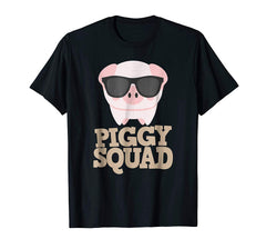 tdlapparel Pig Lover Gift Cute Pig Funny Piggy Squad Pajama T-Shirt T-Shirt - TDL-APPAREL