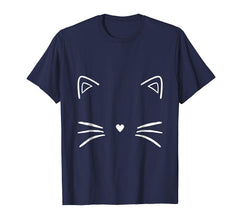 tdlapparel Black Cat Face T Shirt for Men Women Kids T-Shirt - TDL-APPAREL