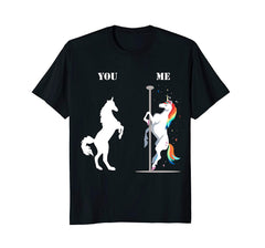tdlapparel Unicorn pole dance you me funny t Shirt Hip Hop magic Sqaud T-Shirt - TDL-APPAREL