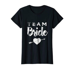 tdlapparel Womens Team Bride Squad T shirt Tee Bachelorette Party Wedding