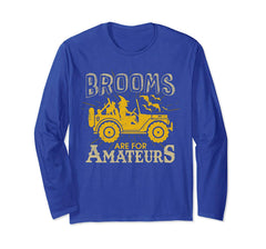 tdlapparel Brooms Are For Amateurs Shirt Witch Driving Jeeps T-Shirt - TDL-APPAREL