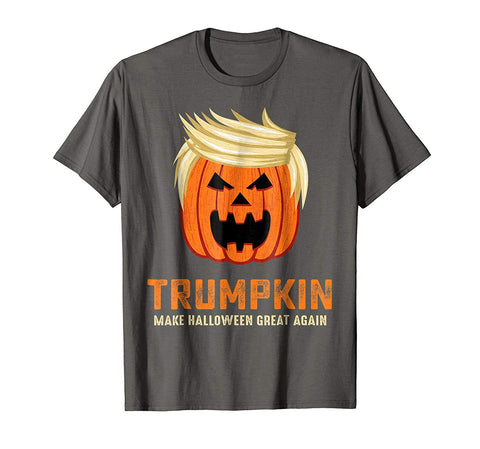 tdlapparel Halloween Trumpkin Funny T-Shirt Short Sleeves Men / Dark Chocolate / S T-Shirt - TDL-APPAREL