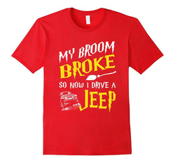 tdlapparel My broom broke so now i drive a jeep Tshirt Gift