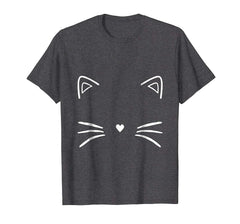 tdlapparel Black Cat Face T Shirt for Men Women Kids T-Shirt - TDL-APPAREL