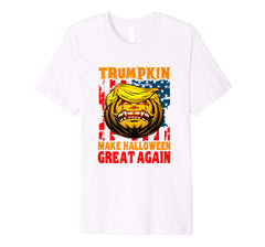 tdlapparel TRUMPKIN Shirt Evil Pumpkin Trump Costume Halloween Gift T-Shirt - TDL-APPAREL