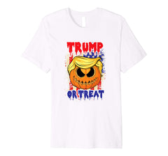 tdlapparel TRUMPKIN Shirt Pumpkin Trump Face Costume Halloween Gift T-Shirt - TDL-APPAREL