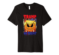 tdlapparel TRUMPKIN Shirt Pumpkin Trump Face Costume Halloween Gift T-Shirt - TDL-APPAREL