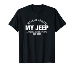 tdlapparel Jeep-Jeep-all i care about is my jeep, 3 p halloween T-shirt T-Shirt - TDL-APPAREL