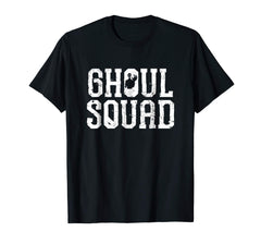 tdlapparel Ghoul Squad Halloween Tshirt Creepy Horror Graveyard Monster T-Shirt - TDL-APPAREL