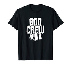 tdlapparel Boo Crew T-Shirt Funny Halloween Ghost Gang Squad Ghouls T-Shirt - TDL-APPAREL