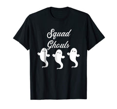tdlapparel Funny Halloween Squad Ghouls Goals Ghost T-Shirt T-Shirt - TDL-APPAREL