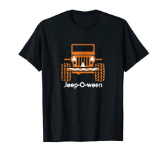tdlapparel Jeep-O-Ween Jeep Halloween Distressed T-shirt T-Shirt - TDL-APPAREL