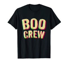 tdlapparel Funny Halloween Shirt Boo Crew Halloween Party Squad Shirt T-Shirt - TDL-APPAREL