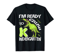 tdlapparel Kindergarten Back to School Dinosaur Shirt for Boys T-Shirt - TDL-APPAREL