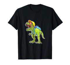 tdlapparel Roaring Kindergarten Dinosaur T Rex Back to School Shirt Boy T-Shirt - TDL-APPAREL