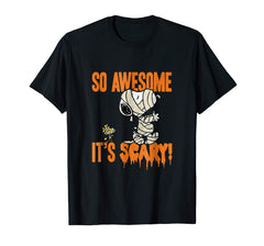 tdlapparel Peanuts Halloween Snoopy Scary Mummy T-Shirt T-Shirt - TDL-APPAREL