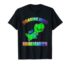 tdlapparel ROARING INTO KINDERGARTEN BABY BACK TO SCHOOL T-SHIRT T-Shirt - TDL-APPAREL