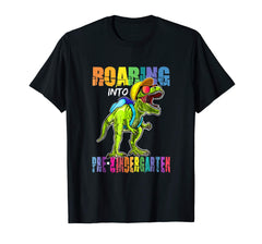 tdlapparel Roaring Pre-Kindergarten Dinosaur T Rex Back to School Shirt T-Shirt - TDL-APPAREL