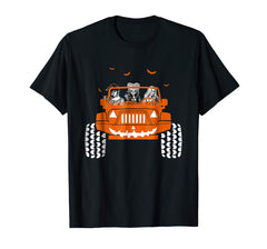tdlapparel Sanderson Sister Hocus Pocus Driving Jeep Halloween Shirt T-Shirt - TDL-APPAREL