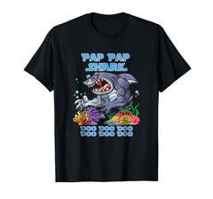 tdlapparel Pap Pap Shark Do T Shirt Funny Halloween Cute Gift Idea T-Shirt - TDL-APPAREL